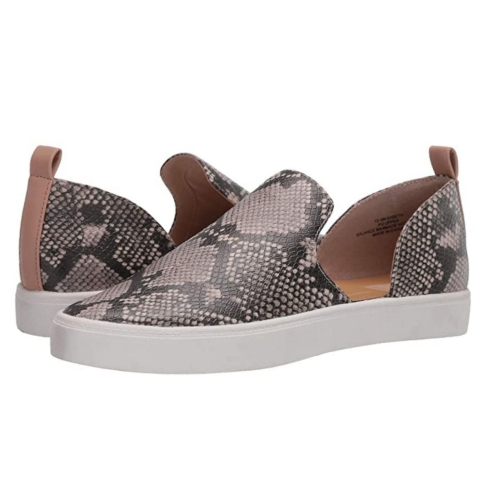 Dolce Vita Sabbeth Snake Skin Print Slip on Sneaker Stella